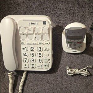 Vtech SN5127 Amplified Corded/Cordless Senior Phone W/Answering Machine